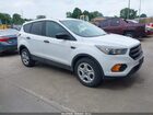 2018 Ford Escape S White vin: 1FMCU0F75JUD31037