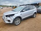 2018 Ford Escape Se Silver vin: 1FMCU9G9XJUC50149