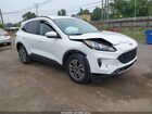 2021 Ford Escape Sel Белый vin: 1FMCU9H63MUB19606