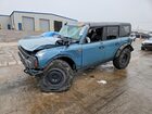 2021 Ford Bronco Base Синий vin: 1FMEE5DP6MLA81372