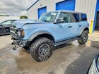 2023 Ford Bronco Base Blue vin: 1FMEE5DP8PLB96379