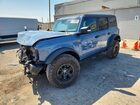 2023 Ford Bronco Base Blue vin: 1FMEE5DPXPLB11137