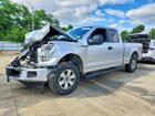 2017 Ford F150 Super Cab Silver vin: 1FTEX1EP8HFA06344