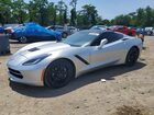 2016 Chevrolet Corvette Stingray 1lt Silver vin: 1G1YB2D7XG5118689