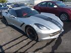 2017 Chevrolet Corvette Stingray Z51 Серебряный vin: 1G1YK2D7XH5117043