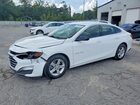 2019 Chevrolet Malibu Ls White vin: 1G1ZB5ST8KF203958