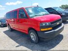 2021 Chevrolet Express Passenger Rwd 3500 Extended Wheelbase Ls Red vin: 1GAZGNFP5M1152417