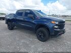2021 Chevrolet Silverado 1500 4wd  Short Bed Custom Trail Boss Blue vin: 1GCPYCEH0MZ400634