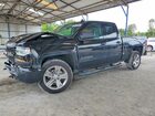 2018 Chevrolet Silverado C1500 Custom Black vin: 1GCRCPEC7JZ245854