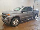 2021 Chevrolet Silverado K1500 Custom Gray vin: 1GCUYBEF8MZ245424