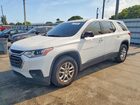 2020 Chevrolet Traverse Ls White vin: 1GNERFKW7LJ272843