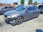 2017 Honda Accord Sport Silver vin: 1HGCR2F57HA044103