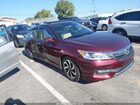 2016 Honda Accord Ex Burgundy vin: 1HGCR2F79GA105368