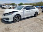 2017 Honda Accord Exl White vin: 1HGCR2F87HA144213