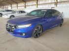 2022 Honda Accord Sport Blue vin: 1HGCV1F38NA064246