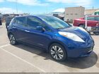2016 Nissan Leaf Sv Blue vin: 1N4BZ0CP6GC307727