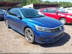 2016 Volkswagen Passat 1.8t R-line Синий vin: 1VWAT7A37GC068573