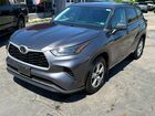 2021 Toyota Highlander L Gray vin: 5TDCZRBH3MS091634