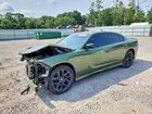 2021 Dodge Charger Gt Зеленый vin: 2C3CDXHG6MH507650