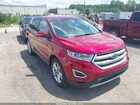 2017 Ford Edge Sel Red vin: 2FMPK3J94HBC47261