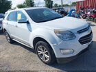 2017 Chevrolet Equinox Lt White vin: 2GNALCEK9H1581853