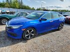 2017 Honda Civic Touring Blue vin: 2HGFC1F92HH110473