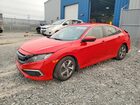 2019 Honda Civic Lx Red vin: 2HGFC2F57KH000108