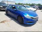 2018 Honda Civic Lx Blue vin: 2HGFC2F58JH596893