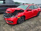 2020 Honda Civic Lx Red vin: 2HGFC2F60LH526381