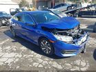 2018 Honda Civic Ex Blue vin: 2HGFC2F73JH596768