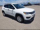 2018 Jeep Compass Sport Fwd White vin: 3C4NJCAB3JT308644