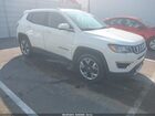 2019 Jeep Compass Limited Fwd White vin: 3C4NJCCB1KT662449