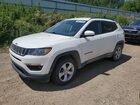 2018 Jeep Compass Latitude White vin: 3C4NJDBB4JT261483