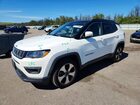 2018 Jeep Compass Latitude White vin: 3C4NJDBB5JT178421