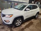 2019 Jeep Compass Latitude White vin: 3C4NJDBB7KT734245