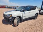 2021 Jeep Compass Trailhawk White vin: 3C4NJDDBXMT600622
