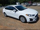 2020 Ford Fusion S White vin: 3FA6P0G73LR263067