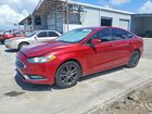 2018 Ford Fusion Se Red vin: 3FA6P0HD3JR252734