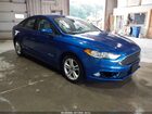 2018 Ford Fusion Hybrid S Blue vin: 3FA6P0UU1JR235839