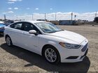 2018 Ford Fusion Hybrid S White vin: 3FA6P0UU4JR271475