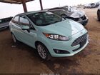 2017 Ford Fiesta Titanium Blue vin: 3FADP4CJ6HM136222