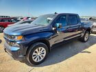 2021 Chevrolet Silverado K1500 Custom Синий vin: 3GCPYBEK2MG194044