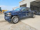 2020 Chevrolet Silverado K1500 Custom Blue vin: 3GCPYBEK5LG343397