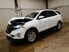 2021 Chevrolet Equinox Lt White vin: 3GNAXUEV5MS115890