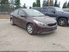 2018 Kia Forte Lx Burgundy vin: 3KPFK4A71JE164583