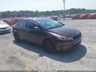 2017 Kia Forte Lx Burgundy vin: 3KPFK4A7XHE149770