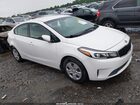 2017 Kia Forte Lx White vin: 3KPFL4A73HE130295