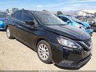 2018 Nissan Sentra Sv Black vin: 3N1AB7AP0JY257527