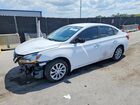 2019 Nissan Sentra Sv Белый vin: 3N1AB7AP0KY332972