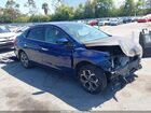 2017 Nissan Sentra Sv Blue vin: 3N1AB7AP2HY245518